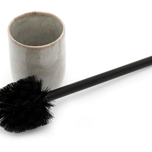 Taupe Ceramic Toilet Brush Holder