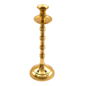 Brass Metal Dinner Candlestick 30cm