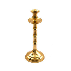 Brass Metal Dinner Candlestick 27cm