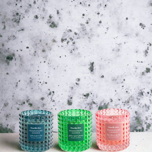 Bobbled Glass Candles