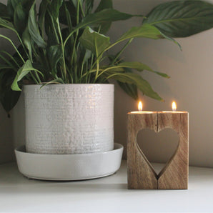 Cut-Out Heart Tealight Holders