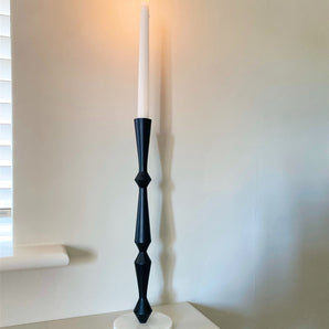 Black and Marble Effect Candlestick