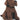 Large Chocolate Ribbed Dog Doorstop