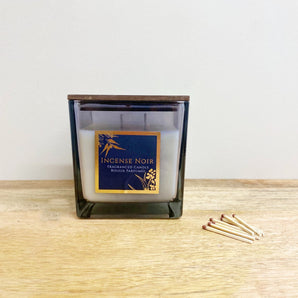 Incense Noir Scented Candle With Wooden Lid