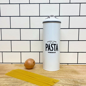 White General Store Pasta Canister