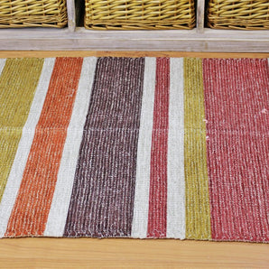 Moroccan Inspired Kasbah Rug, Striped Design, 60x90cm