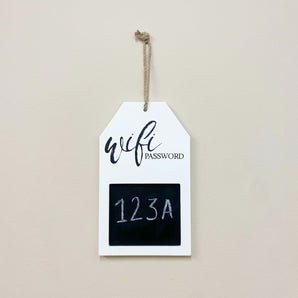 Hanging Wi-Fi Password Plaque 25cm