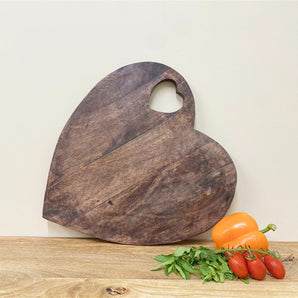 Heart Shaped Wooden Chopping Board 40cm