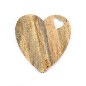 Heart Shaped Wooden Chopping Board 40cm