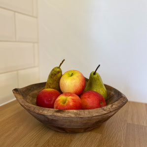 Triangular Shaped Wooden Bowl 28cm