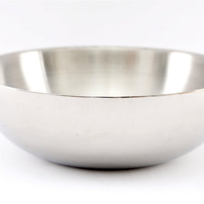 Stainless Steel Shallow Double Walled Bowl 30cm