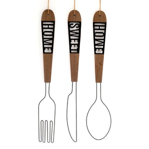 Home Sweet Home Cutlery Wall Hanging Decoration