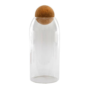 Glass Canister With Cork Stopper 26cm