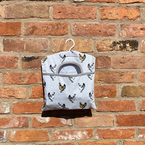 Peg Bag With A Chicken Print Design