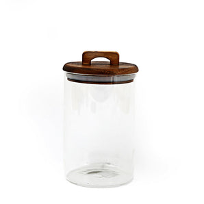 Glass Storage Jar with Acacia Lid 1.2L