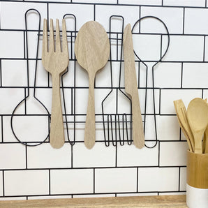 Spoon, Fork & Knife Wall Decoration 45cm