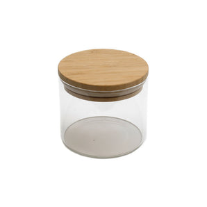 Glass Jar With Bamboo Lid 8cm