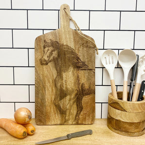 Engraved Horse Chopping Board