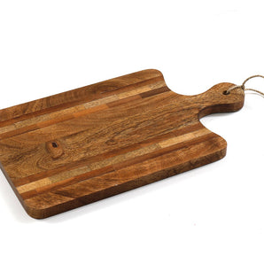 Striped Wooden Small Chopping Board