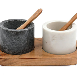 Marble Salt and Pepper Bowls