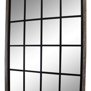 Grey Window Style Wall Mirror 60x80cm