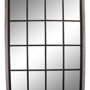 Grey Window Style Wall Mirror 60x80cm