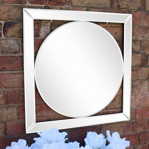 Bevelled Edge Deco Style Mirror 60cm