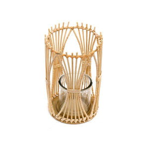 Rattan Candle Holder Small