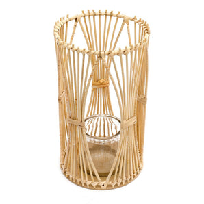 Rattan Candle Holder Large