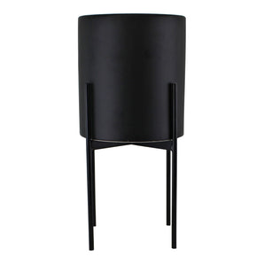 Black Planter Metal Stand 28cm