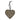 Hanging Silver Metal Heart Ornament, 10cm