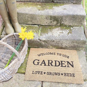 Love Grows Here Potting Shed Doormat