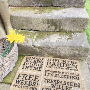 Free Weeds Potting Shed Doormat