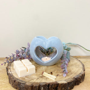 Grey Heart Oil or Wax Warmer