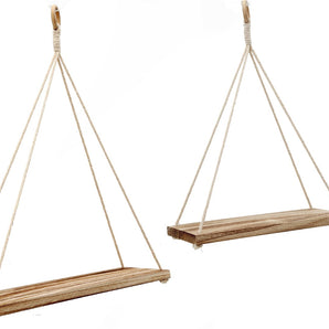 Set of Two Hanging Wall Shelves