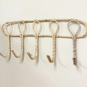 Wall Mounted Rattan Hooks