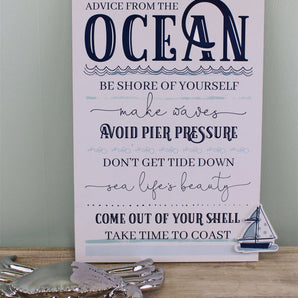 Rules Of The Ocean Wall Plaque