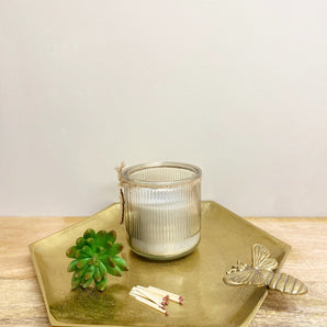 Large Gold Honeycomb Bee Tray