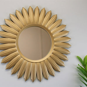 Large Gold Sunburst Mirror