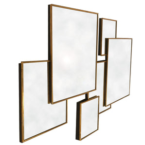 Gold Framed Multi Mirror - Square