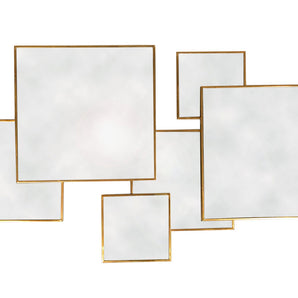 Gold Framed Multi Mirror - Square