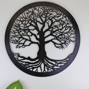 Tree Of Life Black Metal Wall Decor