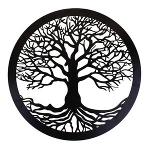 Tree Of Life Black Metal Wall Decor