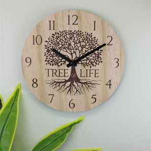 Small Tree Of Life Clock 30cm