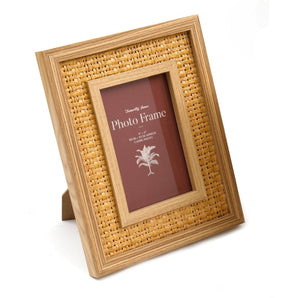 Rattan Effect 4" x 6" Photo Frame