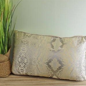 Rectangular Scatter Cushion, Snake Print Design, 30x50cm