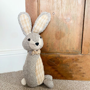 Woven Fabric Rabbit Doorstop