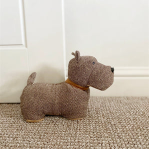 Scottish Terrier Doorstop Brown