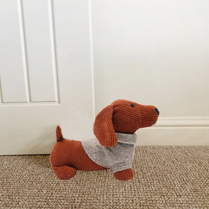 Orange Dog with Jumper Doorstop