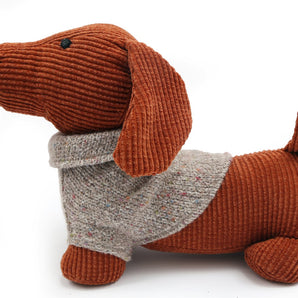 Orange Dog with Jumper Doorstop